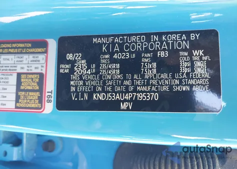 2023 Kia Soul Gt-Line z USA, uszkodzony, nr VIN KNDJ53AU4P7195370